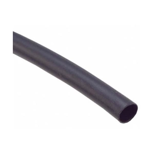 Heat Shrink Tube, Thin Wall, 2:1 I.D. Shrink Ratio, Black, 100 ft